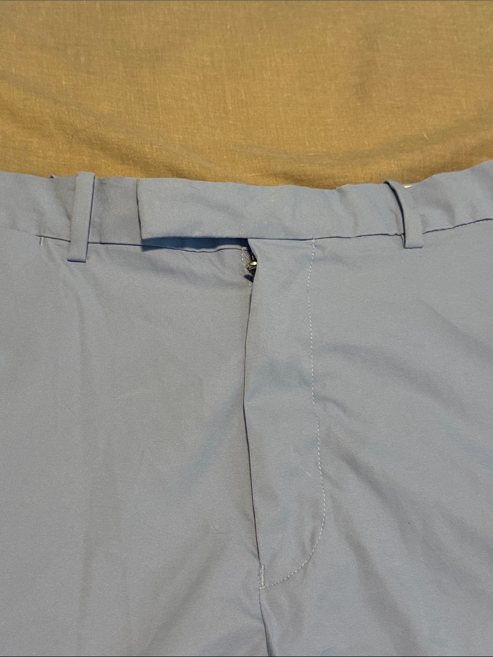 RLX Ralph Lauren Light Blue Performance Flat-Front Shorts - Picture 2 of 6